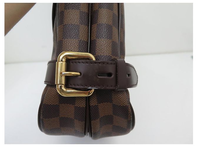 BOLSA LOUIS VUITTON HIGHBURY N51200 DAMIER EBENE CANVAS CABAS TOTE BAG Marrom - vista 15