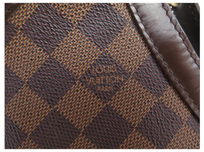 BOLSA LOUIS VUITTON HIGHBURY N51200 DAMIER EBENE CANVAS CABAS TOTE BAG Marrom - vista 6