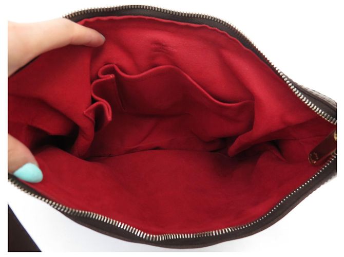 BOLSA LOUIS VUITTON HIGHBURY N51200 DAMIER EBENE CANVAS CABAS TOTE BAG Marrom - vista 9