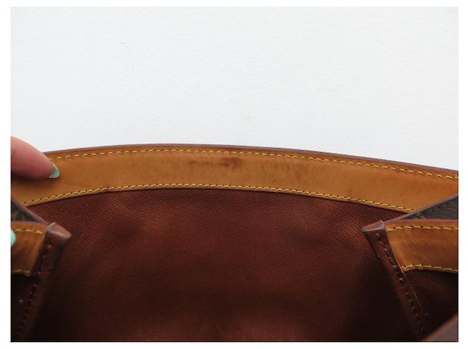 BORSA VINTAGE LOUIS VUITTON POUCH PIEGHEVOLE IN TELA MONOGRAM Marrone - vista 12
