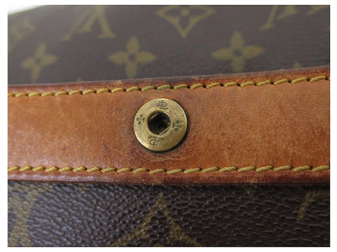 BORSA VINTAGE LOUIS VUITTON POUCH PIEGHEVOLE IN TELA MONOGRAM Marrone - vista 15
