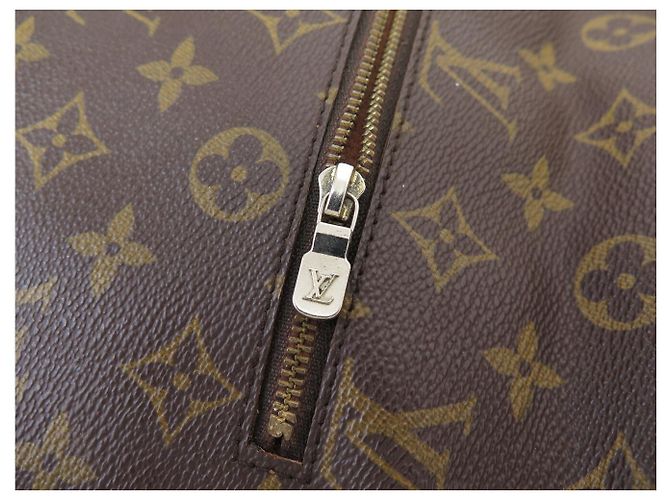 BORSA VINTAGE LOUIS VUITTON POUCH PIEGHEVOLE IN TELA MONOGRAM Marrone - vista 7