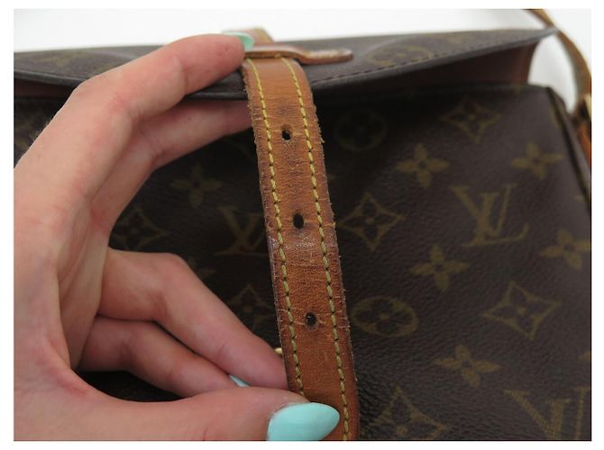 VINTAGE LOUIS VUITTON CHANTILLY GM MONOGRAM CANVAS TASCHE Braun - Ansicht 14