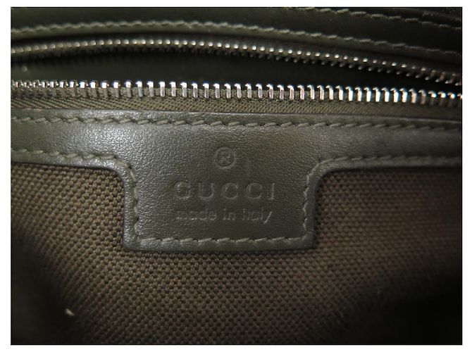 BORSA MESSENGER GUCCI 795479 IN TELA GG MONOGRAM KHAKI A TRACCOLA - vista 10