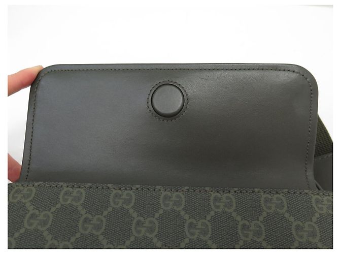 BORSA MESSENGER GUCCI 795479 IN TELA GG MONOGRAM KHAKI A TRACCOLA - vista 15