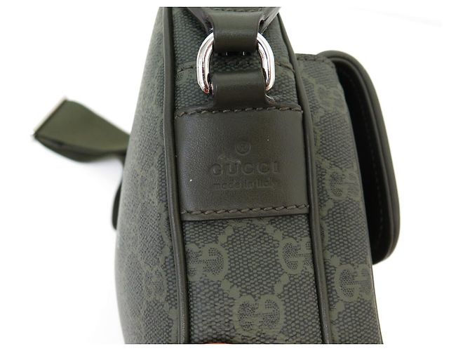 BORSA MESSENGER GUCCI 795479 IN TELA GG MONOGRAM KHAKI A TRACCOLA - vista 7