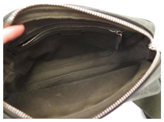 BORSA MESSENGER GUCCI 795479 IN TELA GG MONOGRAM KHAKI A TRACCOLA - vista 9