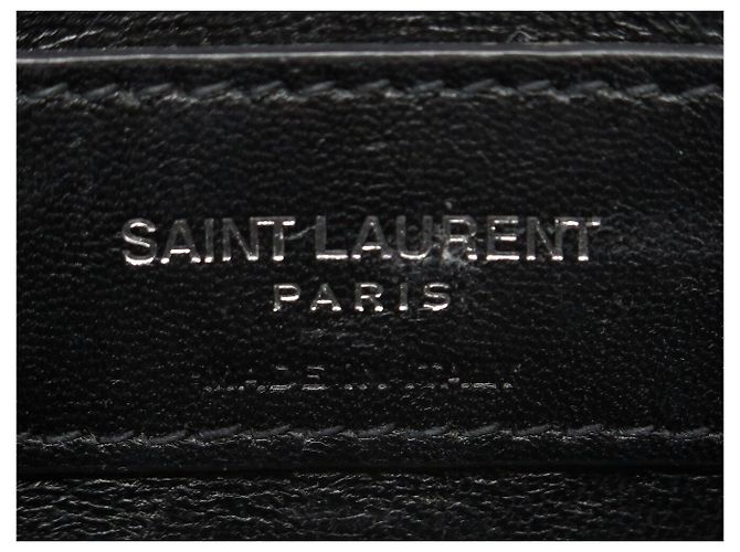 BORSA SAINT LAURENT KATE TASSEL 354120 PELLE NERA TRACCOLLA HAND BAG Nero - vista 15