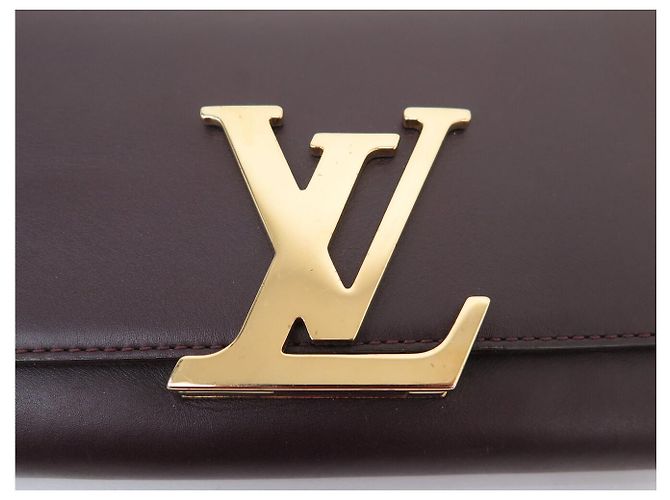 BORSA LOUIS VUITTON LOUISE CHAIN GM PELLE VIOLETTA CON TRACULLA DORATA Porpora - vista 6
