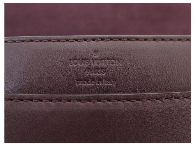 BORSA LOUIS VUITTON LOUISE CHAIN GM PELLE VIOLETTA CON TRACULLA DORATA Porpora - vista 8