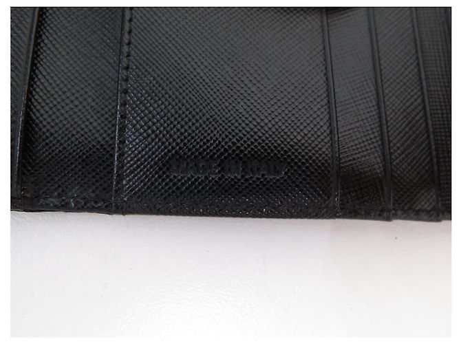 PRADA LOGO RE-NYLON CANVAS PICCOLO PORTAFOGLIO MONETE E CARTE Nero - vista 8