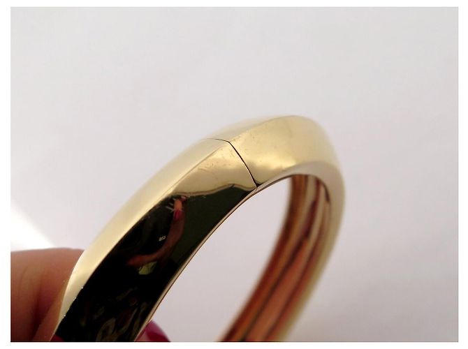 BRACCIALE CARTIER PANTHERE TSAVORITE GRANATO ONIX 17CM ORO GIALLO 18K 86G BANGLE D'oro - vista 14