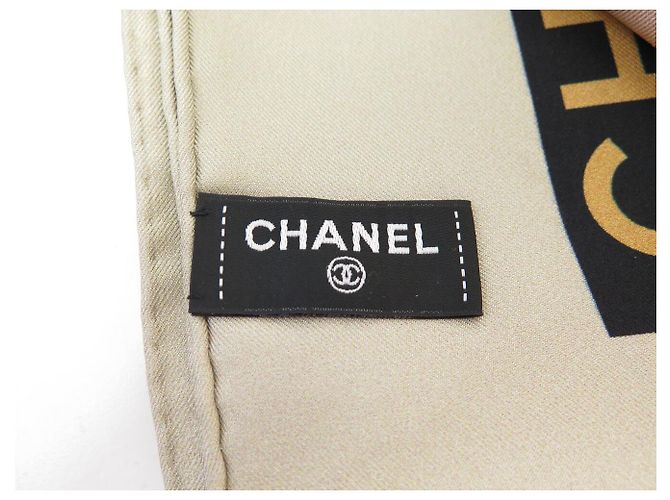 NUEVO Pañuelo CHANEL TIMELESS CHAIN LOGO CC CUADRADO 90 TWILL DE SEDA Rosa - vista 9
