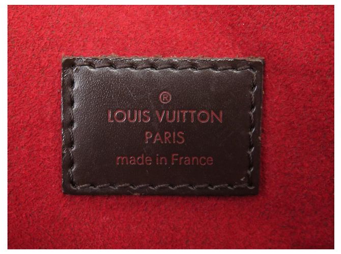 BORSA LOUIS VUITTON TREVI GM IN TELA DAMIER EBENE MARRONE - vista 12