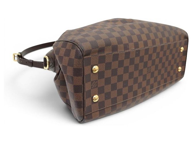 BORSA LOUIS VUITTON TREVI GM IN TELA DAMIER EBENE MARRONE - vista 5