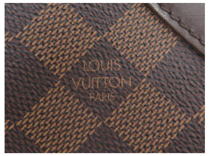 BORSA LOUIS VUITTON TREVI GM IN TELA DAMIER EBENE MARRONE - vista 7