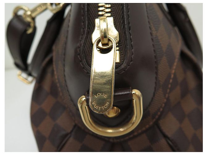BORSA LOUIS VUITTON TREVI GM IN TELA DAMIER EBENE MARRONE - vista 9