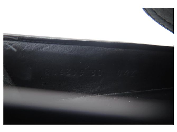 NUOVE CIABATTE GUCCI THEA BANDE WEB 806399 38 IT 39 FR PELLE NERA Nero - vista 7