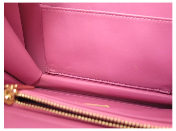DOLCE & GABBANA INGRID Handtasche aus Eidechsenoptik Leder Pink - Ansicht 11