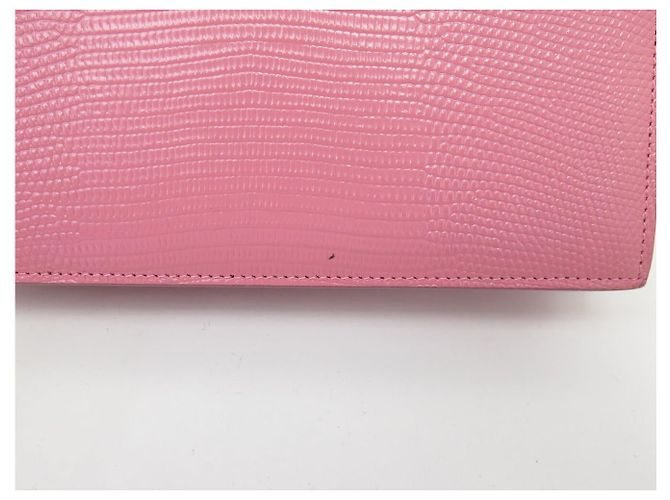 DOLCE & GABBANA INGRID Handtasche aus Eidechsenoptik Leder Pink - Ansicht 16