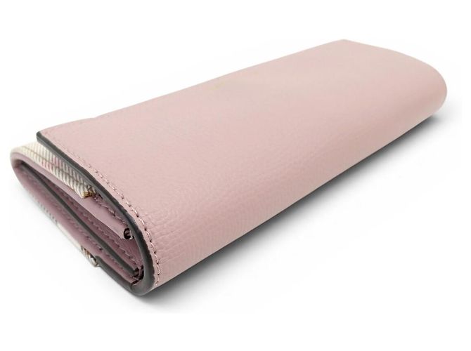 NEUER BURBERRY CONTINENTAL LEDERGELDBÖRSE ROSA & NOVA CHECK TARTAN CANVAS - Ansicht 4