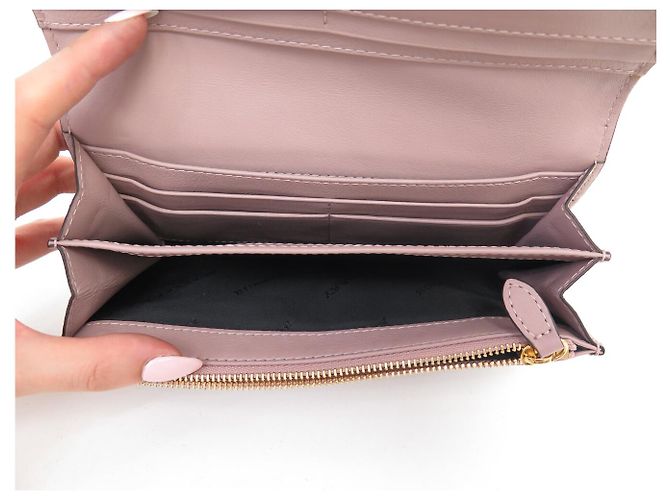 NEUER BURBERRY CONTINENTAL LEDERGELDBÖRSE ROSA & NOVA CHECK TARTAN CANVAS - Ansicht 7