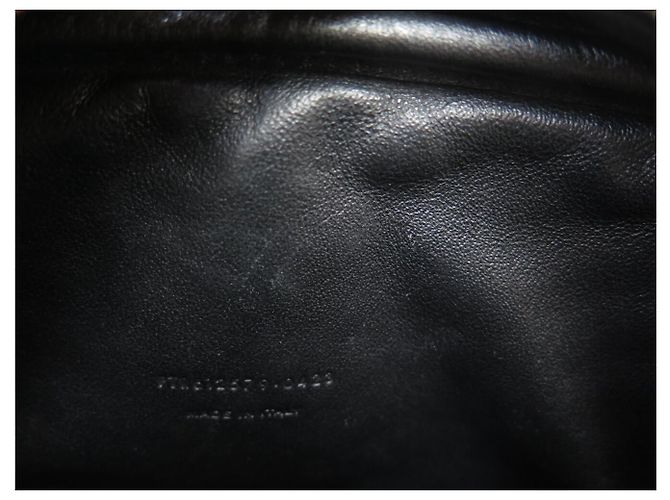 Yves Saint Laurent NUOVA BORSA SAINT LAURENT MINI LOU CAMERA 612579 PELLE CHEVRON Nero - vista 11