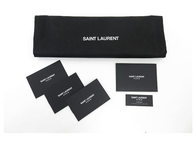 Yves Saint Laurent NUOVA BORSA SAINT LAURENT MINI LOU CAMERA 612579 PELLE CHEVRON Nero - vista 12