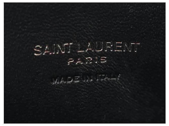 Yves Saint Laurent NUOVA BORSA SAINT LAURENT MINI LOU CAMERA 612579 PELLE CHEVRON Nero - vista 8