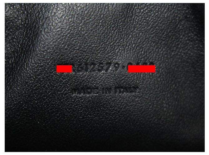 Yves Saint Laurent NUOVA BORSA SAINT LAURENT MINI LOU CAMERA 612579 PELLE CHEVRON Nero - vista 9
