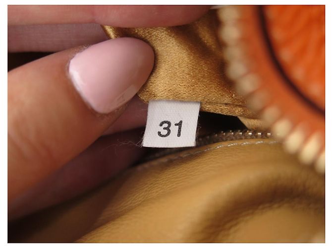 BORSA PRADA DAINO BOX BR0093 A SPALLA IN PELLE GRANULATA ARANCIO HOBO BAG Arancione - vista 9