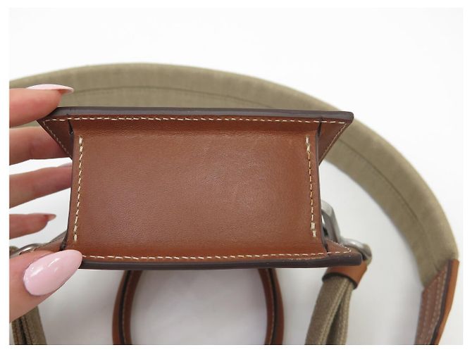 NUOVA BORSA A SPALLA JACQUEMUS LE CHIQUITO MINI 215BA01 IN PELLE Marrone - vista 10
