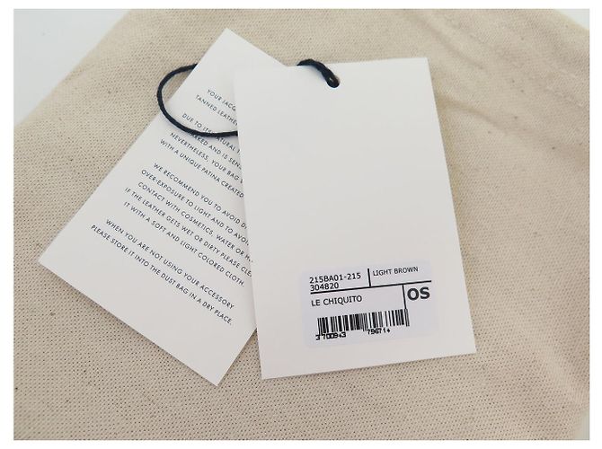 NUOVA BORSA A SPALLA JACQUEMUS LE CHIQUITO MINI 215BA01 IN PELLE Marrone - vista 12