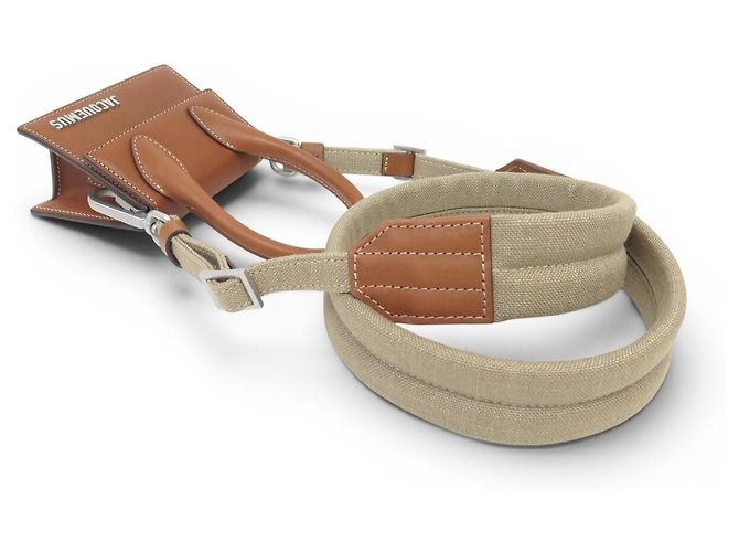 NUOVA BORSA A SPALLA JACQUEMUS LE CHIQUITO MINI 215BA01 IN PELLE Marrone - vista 4