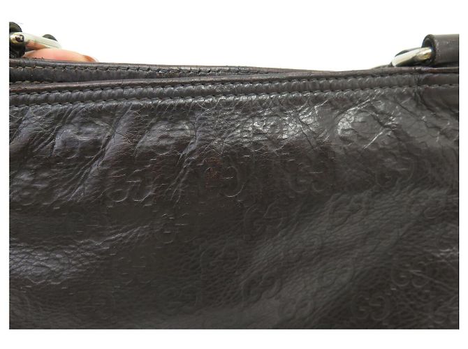 BORSA MESSENGER GUCCI 201538 PELLE GUCCISSIMA MARRONE BORSA A TRACCOLA - vista 15