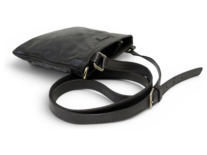 BORSA MESSENGER GUCCI 201538 PELLE GUCCISSIMA MARRONE BORSA A TRACCOLA - vista 4
