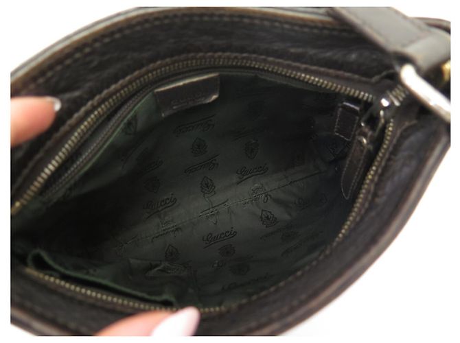 BORSA MESSENGER GUCCI 201538 PELLE GUCCISSIMA MARRONE BORSA A TRACCOLA - vista 7