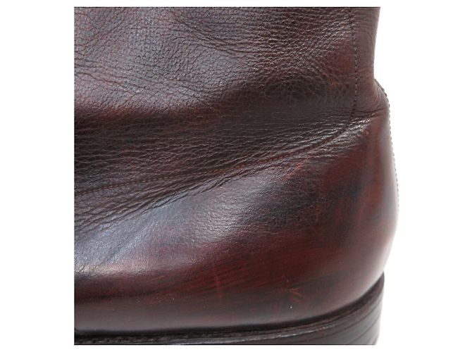 STIVALETTI JOHN LOBB MORTON 11.5 45 IN PELLE MARRONE - vista 14