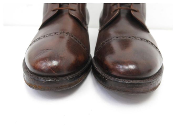 STIVALETTI JOHN LOBB MORTON 11.5 45 IN PELLE MARRONE - vista 4