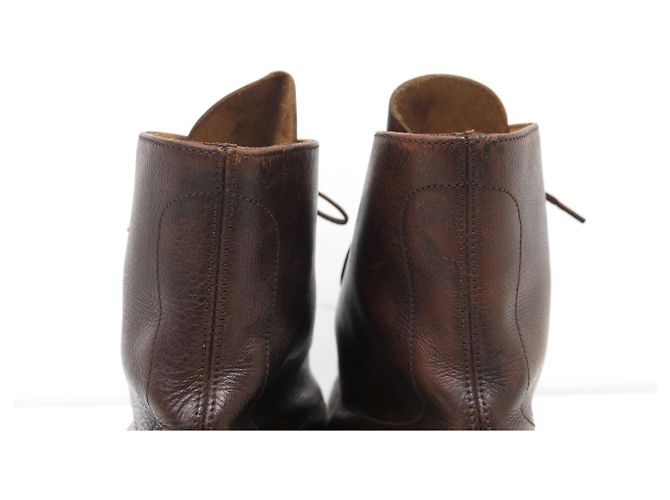 STIVALETTI JOHN LOBB MORTON 11.5 45 IN PELLE MARRONE - vista 6