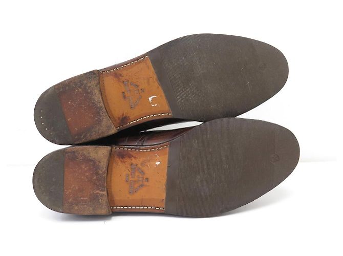 STIVALETTI JOHN LOBB MORTON 11.5 45 IN PELLE MARRONE - vista 7