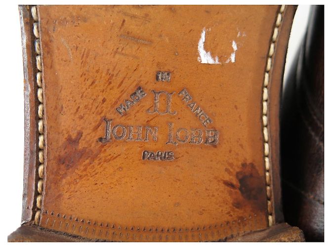 STIVALETTI JOHN LOBB MORTON 11.5 45 IN PELLE MARRONE - vista 8