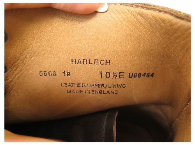 Autre Marque STIVALETTI CROCKETT & JONES HARLECH 10.5E in pelle cordovan Marrone - vista 10