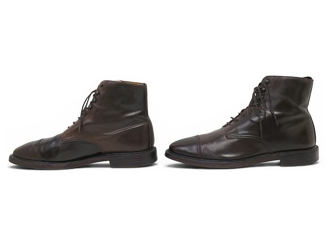 Autre Marque STIVALETTI CROCKETT & JONES HARLECH 10.5E in pelle cordovan Marrone - vista 2