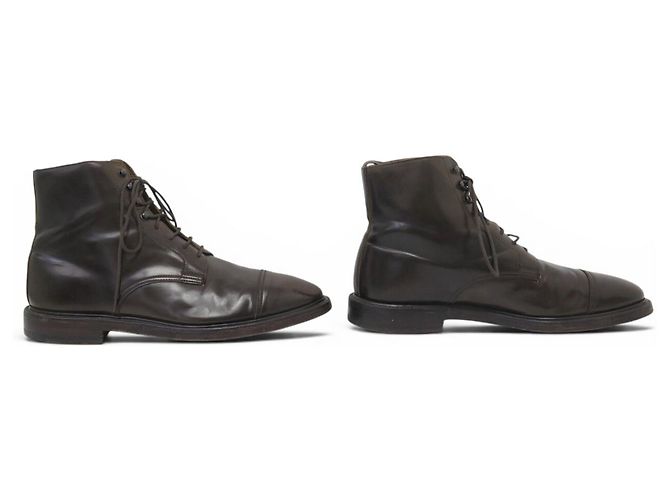 Autre Marque STIVALETTI CROCKETT & JONES HARLECH 10.5E in pelle cordovan Marrone - vista 3