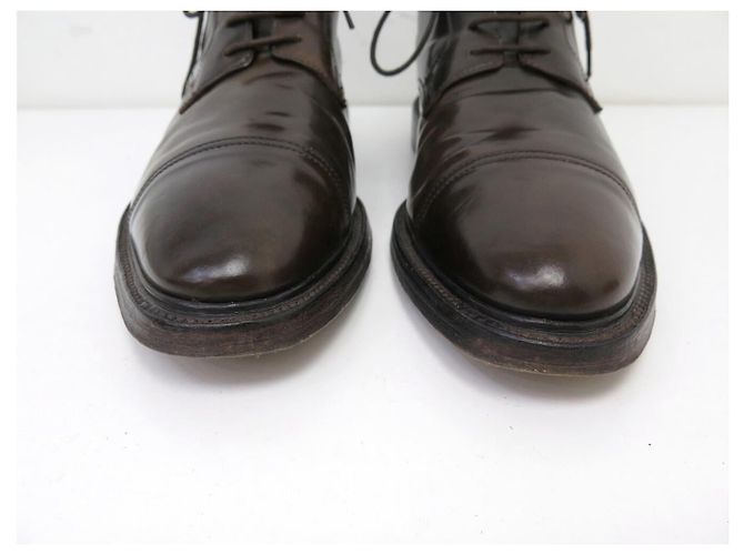 Autre Marque STIVALETTI CROCKETT & JONES HARLECH 10.5E in pelle cordovan Marrone - vista 4