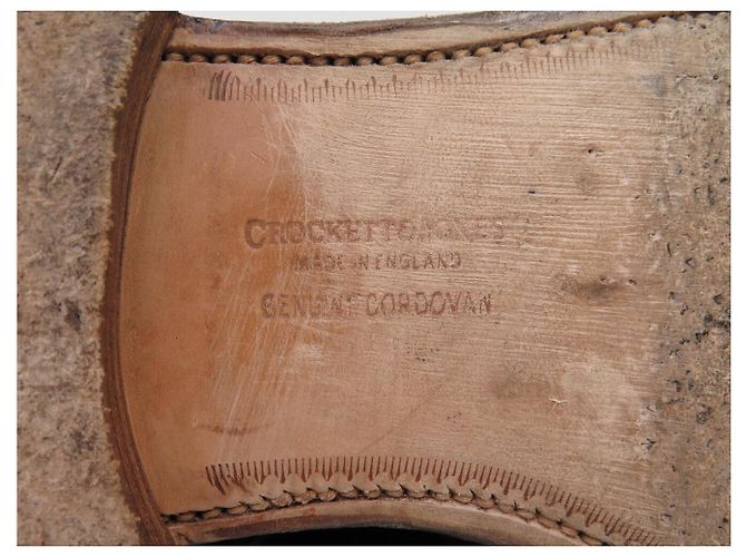 Autre Marque STIVALETTI CROCKETT & JONES HARLECH 10.5E in pelle cordovan Marrone - vista 7