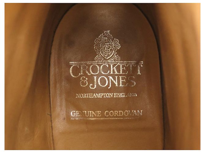 Autre Marque STIVALETTI CROCKETT & JONES HARLECH 10.5E in pelle cordovan Marrone - vista 9