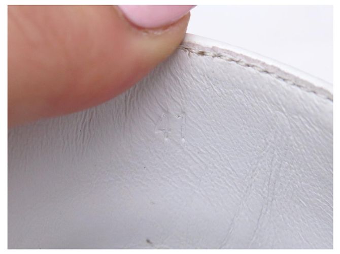 Hermès SNEAKERS HERMES GAME SLIP ON H231727ZH 41 PELLE BIANCA Bianco - vista 13