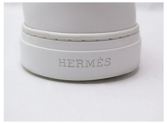Hermès SNEAKERS HERMES GAME SLIP ON H231727ZH 41 PELLE BIANCA Bianco - vista 14